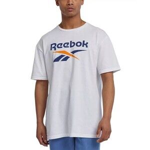 Reebok Men's Spinster Classic Logo Graphic Cotton Short Sleeve T-Shirt S